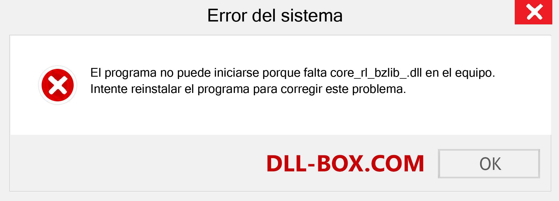 ¿Falta el archivo core_rl_bzlib_.dll ?. Descargar para Windows 7, 8, 10 - Corregir core_rl_bzlib_ dll Missing Error en Windows, fotos, imágenes